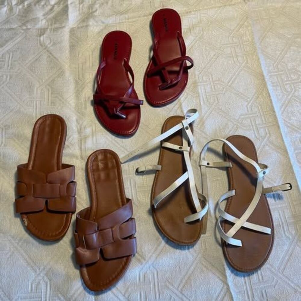 bundle lot for 3 women's size 8 sandals